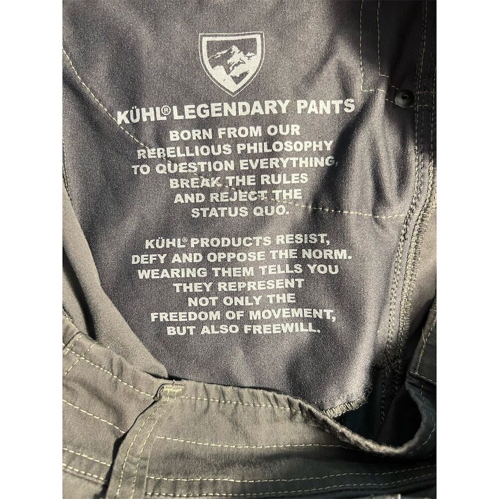 Kuhl Men's Cargo Pants Green Size 38 x 30 Straight Leg Casual 32 Inseam - Picture 14 of 16
